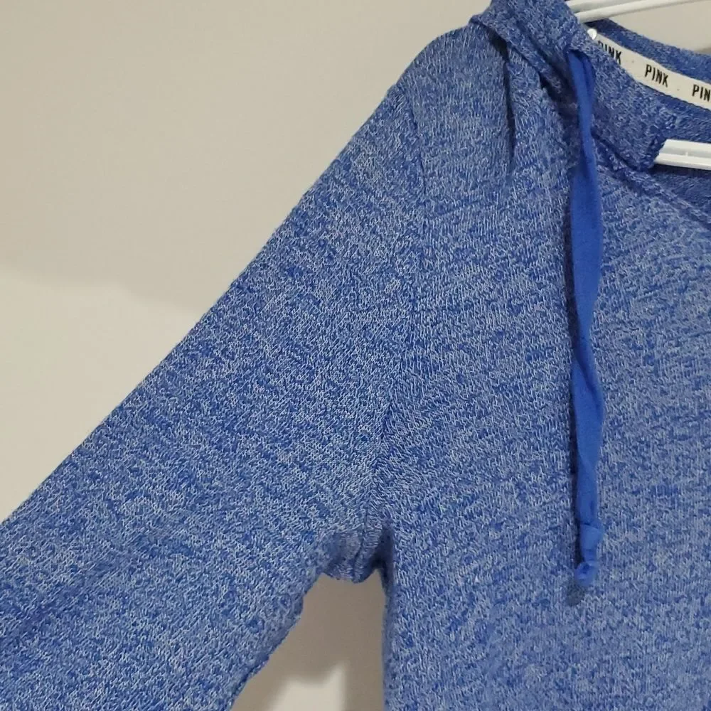 Pink Victoria's Secret blue xs long sleeve hoodie - Picture 3 of 5